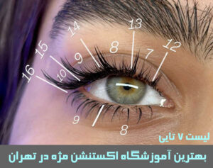 بهترین آموزشگاه اکستنشن مژه در تهران | لیست جدید