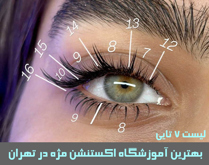 بهترین آموزشگاه اکستنشن مژه در تهران | لیست جدید